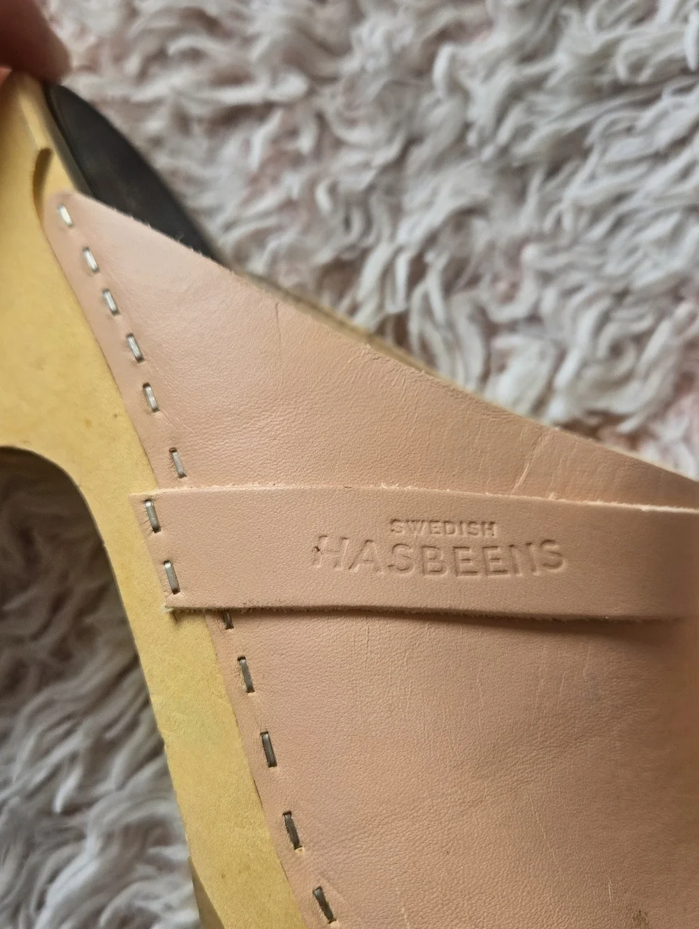 🍑Swedish Hasbeen Leather Upper Clogs - Picture 5 of 6